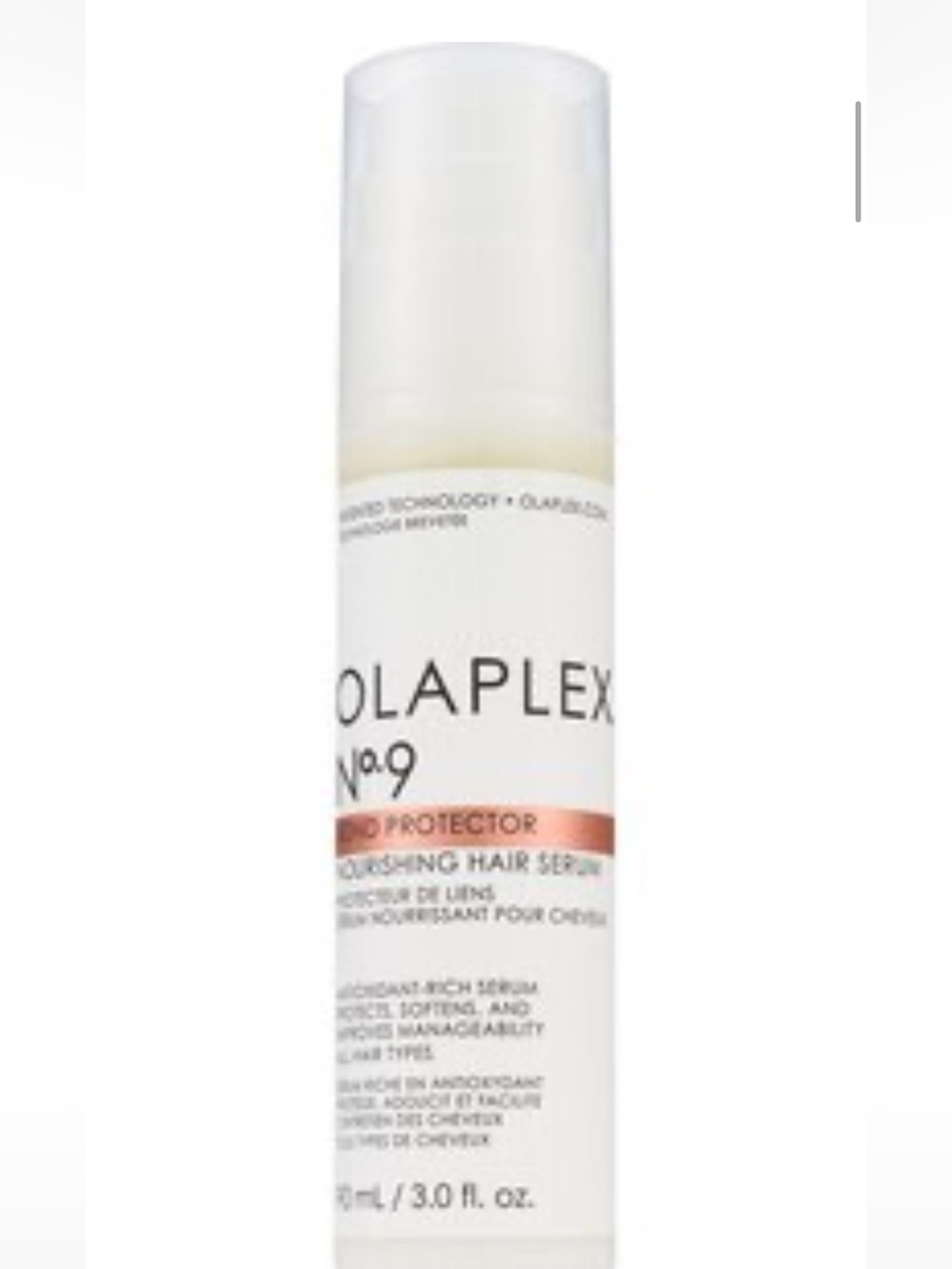 OLAPLEX No.9 Nourishing Hair Serum - White with Rose Gold Accent
